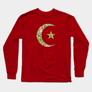 Star and Crescent Long Sleeve T-Shirt